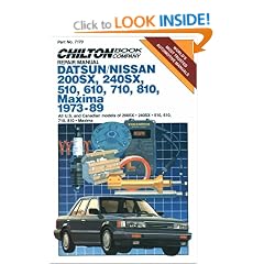 Datsun/Nissan Maxima 1973-89 Repair Manual (Chilton model specific automotive repair manuals)