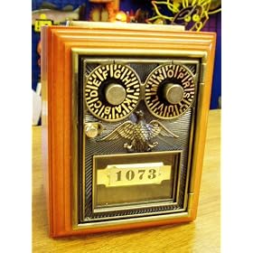 Post Office Double Combination Bank Box Mail Coin Safe by DC Mach Inc.