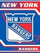 New York Rangers Banner Plusch Raschel Blanket Throw - NHL Hockey Fan Shop Sports Team Merchandise