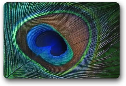 Customize Peacock Feather Indoor/Outdoor decorative doormat