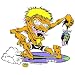 Sporting Goods : Surf Fiend Monster Sticker by Dirty Donny