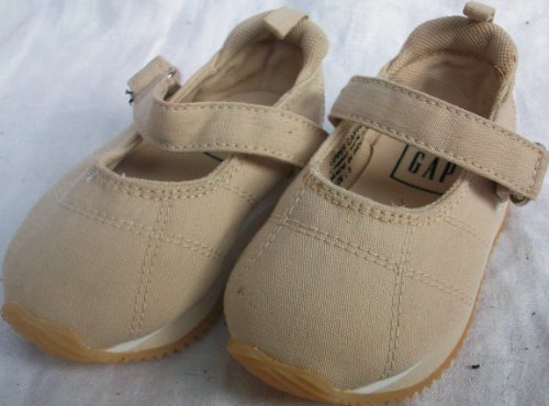 Baby Girl Size 3, Pink Canvas Dress Shoes