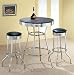 NEW BAR TABLE W. TWO SWIVEL STOOLS SET