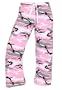 Boxercraft Pink Camo Capri Pant