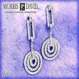 14K Diamond Bar Chandelier Earrings by Morris & David