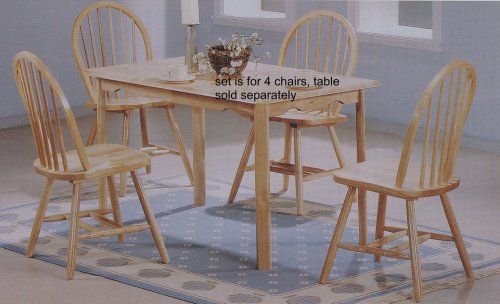 Southwest Country Style Spindle Back Dining Chair/Chairs (Set of 4)