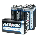 Maximum Plus Alkaline Batteries in Reclosable Storage Pack, 9 Volt, 4/Pack RAYA16044RVP