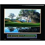 Golf Framed Motivational Poster Balls Clubs Tees