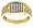 10k Yellow Gold Men's Diamond Chain Ring (1/4 cttw, I-J Color, I2-I3 Clarity), Size 11