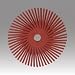Scotch-Brite Radial Bristle Disc, Ceramic, 35000 rpm, 3/4" Diameter, 220 Grit, Red (Pack of 48)