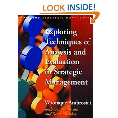 Exploring Techniques of Analysis and Evaluation in Strategic Management (Exploring Strategic Management)