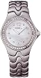 Ebel Sportwave Womens Mother-of-Pearl Diamond Dial Diamond Bezel Stainless Steel Watch 9956K24/9811 / 1215045 from Ebel