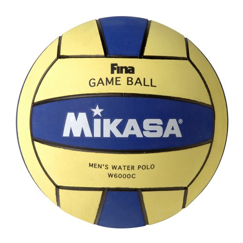 Mikasa FINA Water Polo Game Ball (Men's, Blue/Yellow)