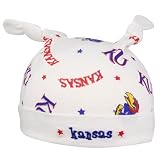 New Era Kansas Jayhawks Infant White Knit Baby Beanie