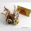 Jolly Moggy Cat Toy 4 Camouflage Balls w. Feather