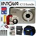 Intova IC12 12MP 3X Digital Sports Waterproof Underwater Dive Camera Bundle