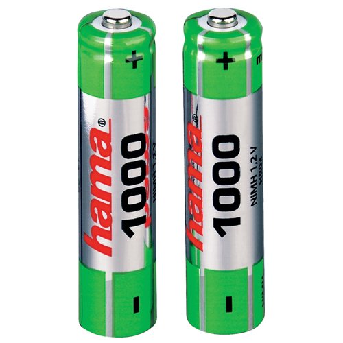Hama NiMH Akku AAA Micro 1000 mAh 2er Pack