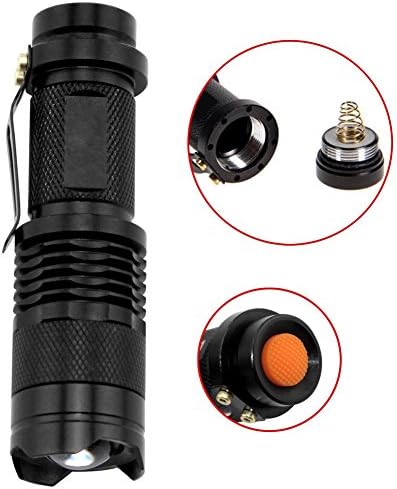 UV Light Portable LED Flashlight Torch 7W 300LM Mini Light Lamp