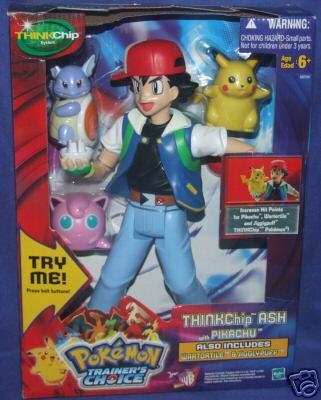 POKEMAN TRAINER'S CHOICE THINKCHIP ASH with PIKACHU  