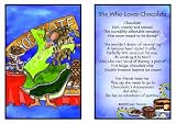 She Who Loves Chocolate 8x10 Gifty Art