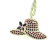 New CHIC 18K Plated Gold Ladies Red Hat Pendant Watch