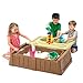 Simplay3 Kids Outdoor Storage Bench/Sand and Water Activity Station