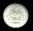 Happy 25th Silver Wedding Anniversary Porcelain Plate #60301