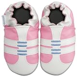Robeez Infant/Toddler Trainer Slip-On,Bubble Gum,18-24 Months (US Toddler 7-8 M)