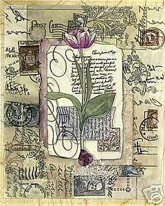 Stamps Happen Vintage Bulb Collage Mounted Rubber Stamp