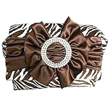 IMAGE OF Spoiled Little Mama Brown Blue Zebra Print Diaper Bag