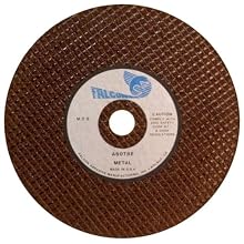 Falcon A60TBE Premium Ultra Thin Resinoid Bonded Double Reinforced Abrasive Cut-off Wheel, Type 1, Aluminum Oxide