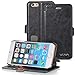 VENA iPhone 6 Plus Wallet Case [vFolio] Slim Fit Faux Leather Vintage Flip Stand Wallet Case with Card Slots for iPhone 6 Plus (5.5