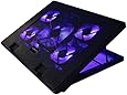 LotFancy&reg; 12 - 17 Inch Laptop Cooling Pad Cooler Chiller with 5 Fans , Led Light ,Dual USB Port ,6-Levels Adjustable Height and Angle