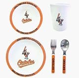 Baltimore Orioles 5 Piece Children's Dinner Set by Duck House