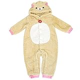 リラックマ・コリラックマ カバーオール フード付き もこもこフリース 変身カバーオール Rilakkuma Korilakkuma 80cm コリラックマ