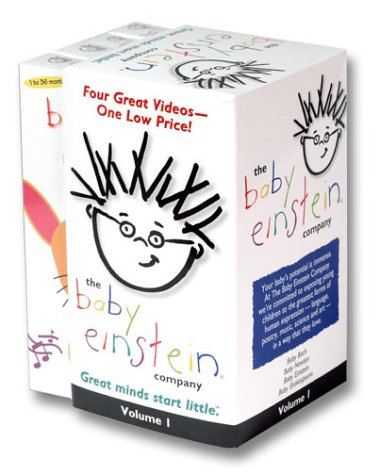 Baby Einstein Gift Pack Volume 1 (Baby Bach/Baby Newton/Language Nursery/Baby Shakespeare) [VHS]
