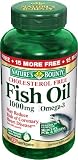 Nature's Bounty Fish Oil 1000 Mg. Cholesterol Free Omega-3 Softgels, 135-Count