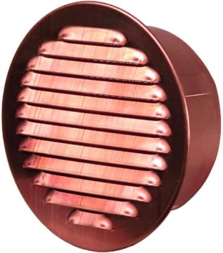 8" Large Round Copper Soffit Insert Vent with Screen