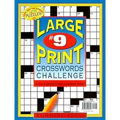 Large Print Crosswords Challenge #9