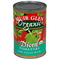 Muir Glen Diced Tomatoes, With Italian Herbs, 14.5-Ounce Cans (Pack of 12)