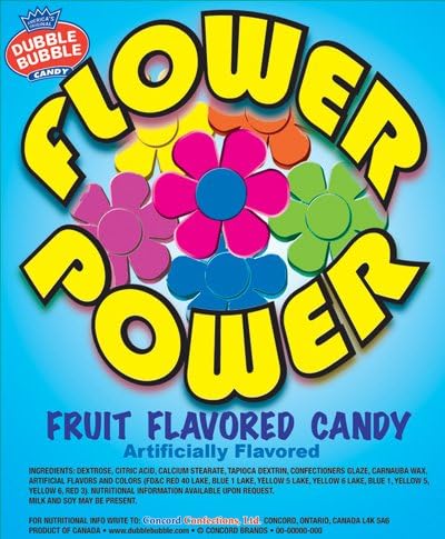 FLOWER Power Fruit Flavored Candy - 2 LBS BULK with BONUS ITEM