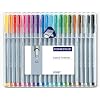 Staedtler Triplus Fineliner 334 SB20 Desktop Box - 20 Assorted Colours