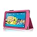 Case for Fire HD 6 - Elsse Premium Folio Case with Stand for Fire HD 6 (Oct, 2014 Release) (Hot Pink)