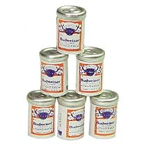 Dollhouse Miniature 6 Cans of Beer
