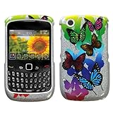 Snap-On Cover Hard Case Skin Protector for Blackberry Curve 8520 - Butterfl ....
