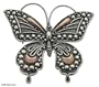 Gold plated brooch, 'Princess Butterfly'