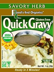 Road's End Organics Gluten Free Savory Herb Gravy, Mix, Organic, 1-Ounce Pouches (Pack of 12)