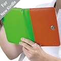 Acase(TM) Classic Leather Case (Orange/Green/Brown) for 4th Generation 6