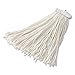 Rubbermaid Commercial Bolt-On Cut-End Mop Head, Rayon, 20oz, White, 12/Carton