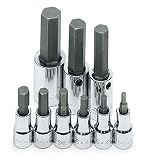 Sk 19734 9 Piece 3/8 & 1/2 Drive Metric Hex Bit Socket Set